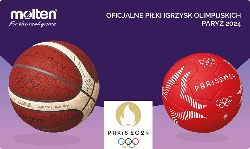 Igrzyska Olimpijskie Paryż 2024 oficjalne piłki Molten do koszykówki i do piłki ręcznej