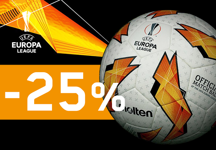 Wszystkie piłki Molten Europa League z sezonu 2018 taniej o 25%!