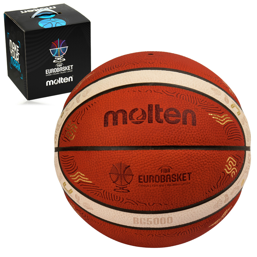 Molten B7G5000‑E5Z EuroBasket 2025 – Official FIBA Game Ball Size